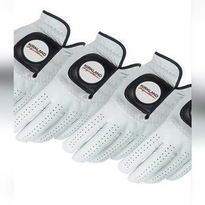 Kirkland Signature Leather Golf LEFT Glove Right Handed 4-pack Size Large White